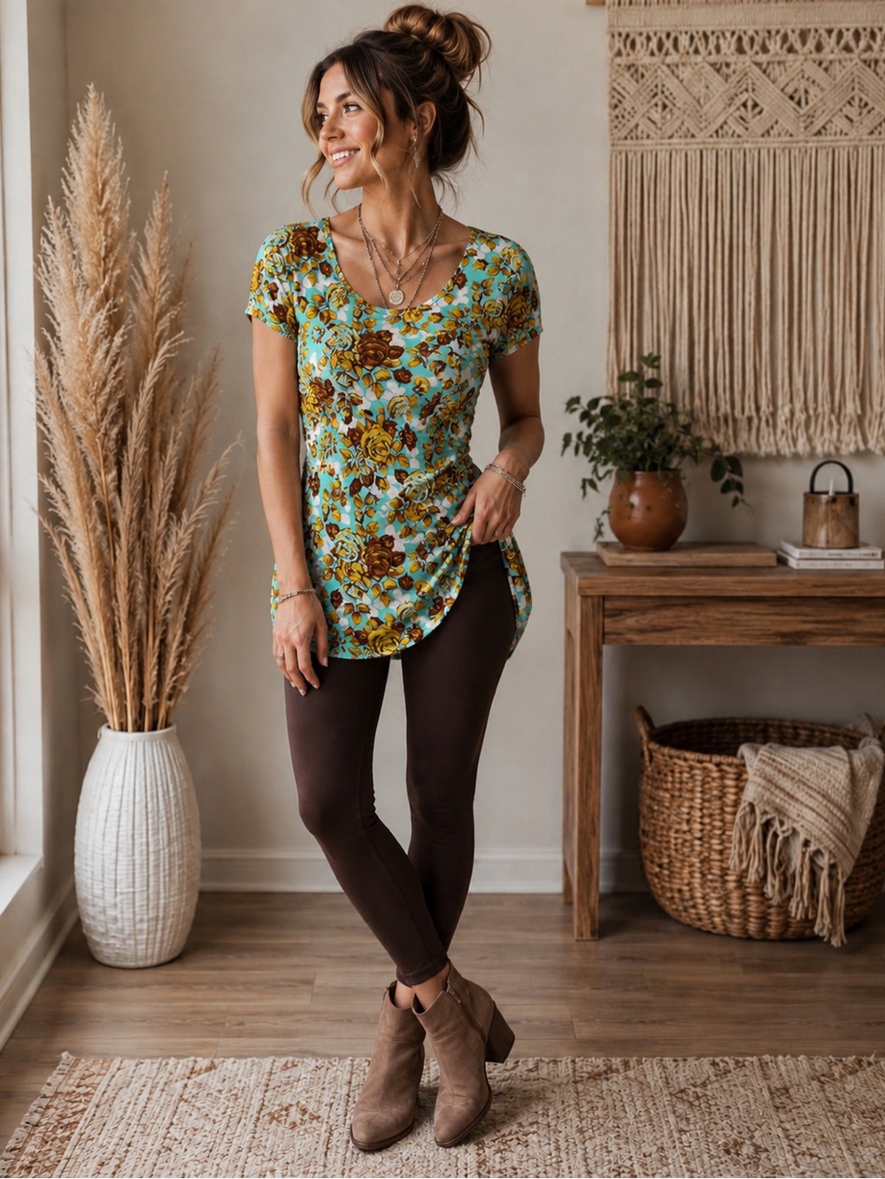 🔥 Lularoe Oversized Floral Tunic Top